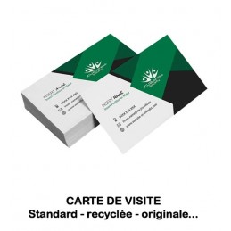 Cartes de visite standard, premium, recyclée, multiples formats