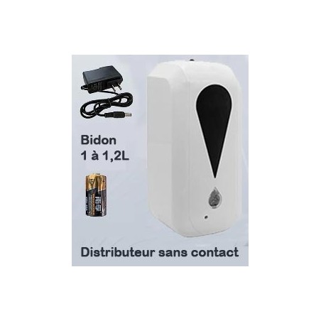 Distributeur solution hydroalcoolique sans contact (photo non contractuelle)