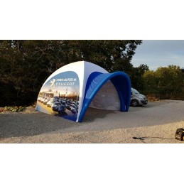 Vente en ligne de tente gonflable 6x6m S-Kimo : Tente événementielle  personnalisable