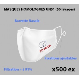 MASQUES HOMOLOGUES UNS1 - 50 lavages minimum