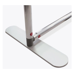 Pied de Totem COMTUBE® Magnet - mise en place sans outils