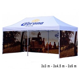 	COMTENT PRO+® avec marquage - Existe aussi en 3m x 3m et 3m x 6m (autre dimensions nous consulter)