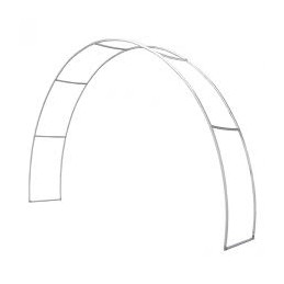 ARCHE COMTUBE AVEC FOND ET 2 SUPPORTS ETAGERES (1 ou 3 ETAGERES)