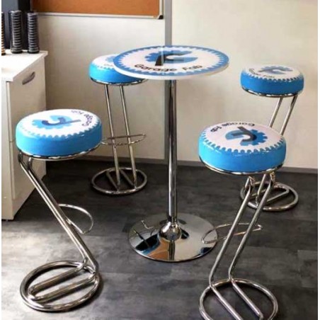 Tabouret haut personnalisé