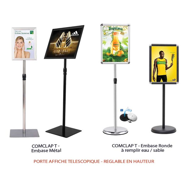 COMCLAP® T Télescopique à changement de visuels rapide sans outils COMCLAP® T Télescopique à changement de visuels rapide sans outils
