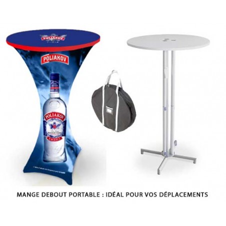 Mange debout portable PRO COMTUBE® 100% personnalisé