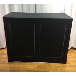 COMPTOIR DOUBLE MAGNET COMTUBE® DESK DROIT TEXTILE 360° - vue arrière
