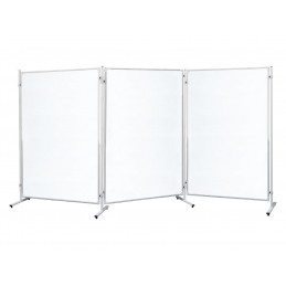 PANOFLEX® 3 CLOISONS METALLIQUE (Magnétique) sur pieds stabilisateurs (possible de le faire avec des roulettes)