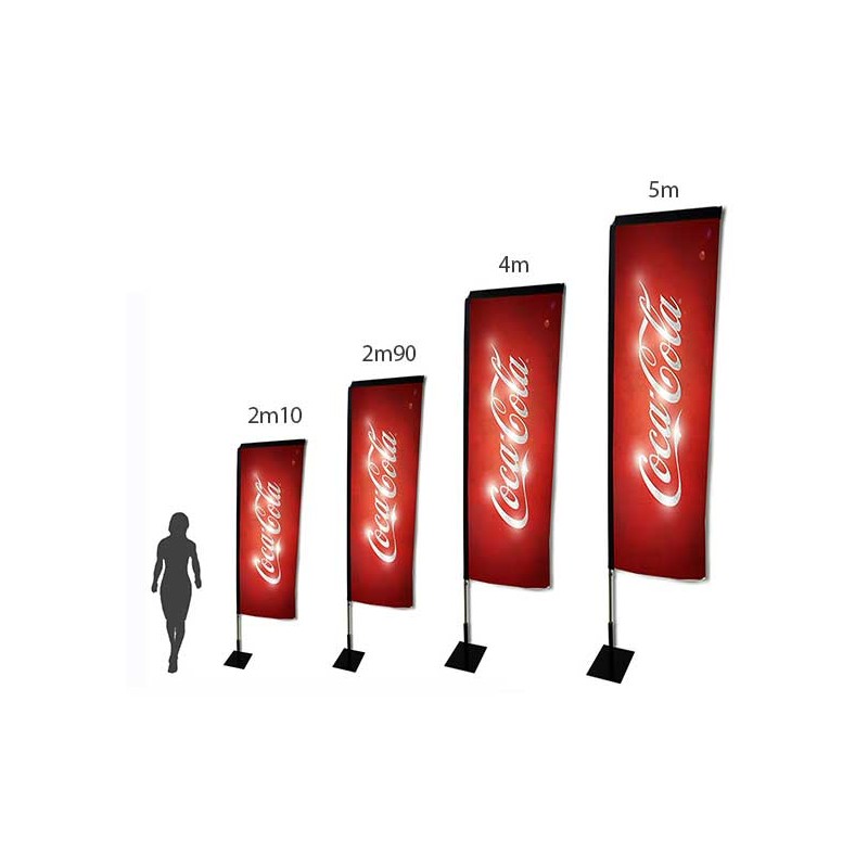 Voile publicitaire personnalisée COMFLAG Supreme U2 Voile publicitaire personnalisée COMFLAG Supreme U2