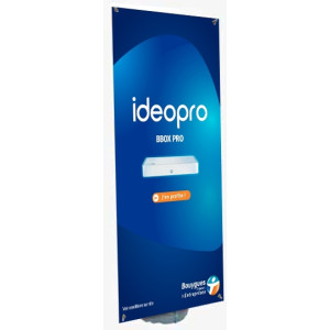 Totem Extérieur 80x200 cm COMBANNER® O avec visuel interchangeable