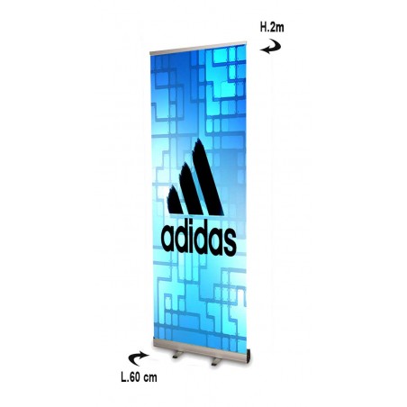 Roll up petit format d'une largeur de 60 cm x H. 2 m - Utilisation intensive