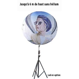 Ballon publicitaire autoportant pour exposition en intérieur et extérieur
