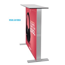 Arrière Comptoir LED pliable publicitaire avec second visuel