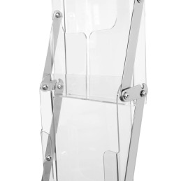 4 bacs plexi ultra résistants pour brochures A4