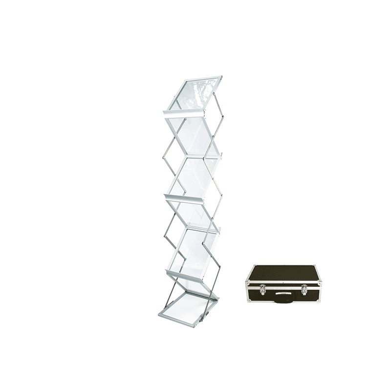 Présentoir pliable à documentations A4 PREMIUM - COMDOC® Z A4 (6 étagères) Présentoir pliable à documentations A4 PREMIUM - COMDOC® Z A4 (6 étagères)
