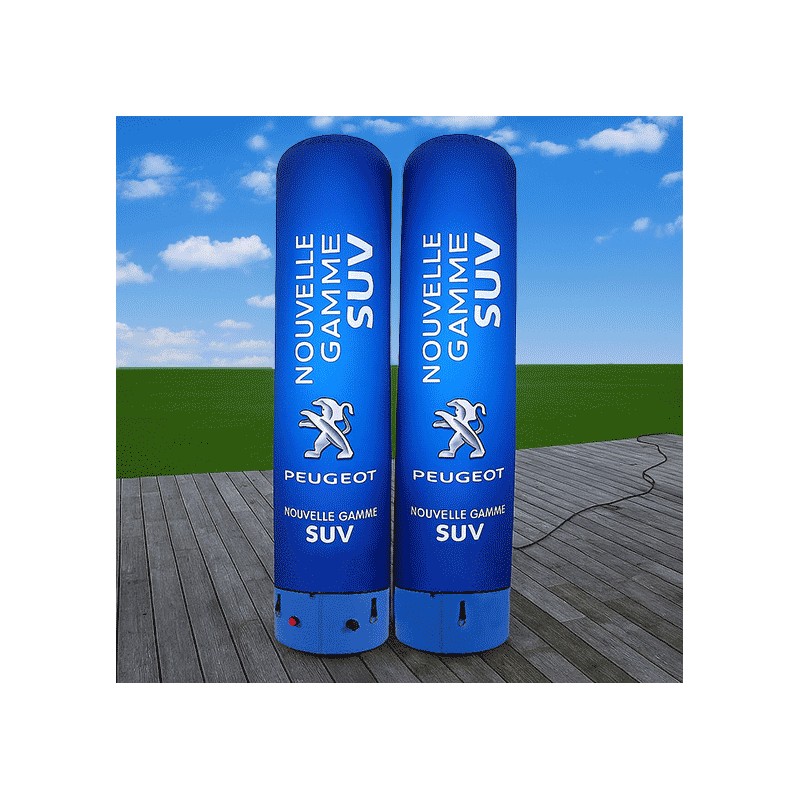 COLONNES GONFLABLES PREMIUM PUBLICITAIRES LED