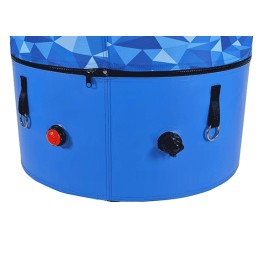 Structure triple peau avec valve de gonflage et de sécurité