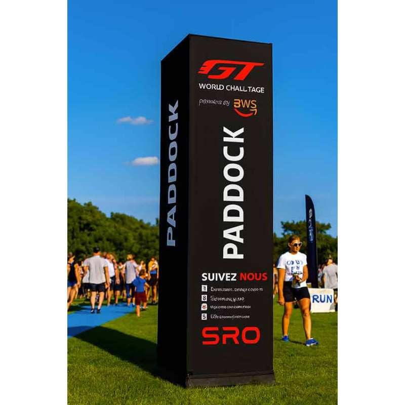Colonne gonflable personnalisée publicitaire carrée