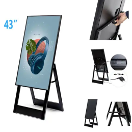 TOTEM MULTIMEDIA PLIABLE DE 43'' POUR EXPO ET SALONS
