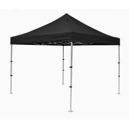 BARNUM PLIABLE COMTENT PRO® sans marquage - structure aluminium 3x3 avec toit noir