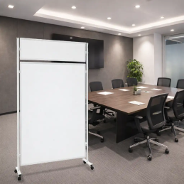 PANOFLEX® CLOISON MOBILE MAGNETIQUE FINE AVEC BANDEAU PERSONNALISABLE