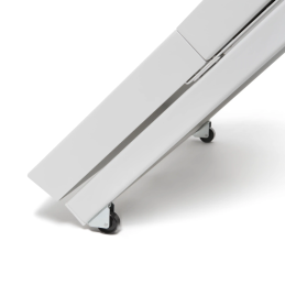 COMSCREEN® MOBILE - Totem Multimédia Écran Samsung UHD 43'' (version blanche) - Roulettes