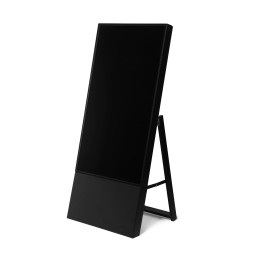 COMSCREEN® MOBILE - Totem Multimédia Écran Samsung UHD 43'' (version noire) - vue de face