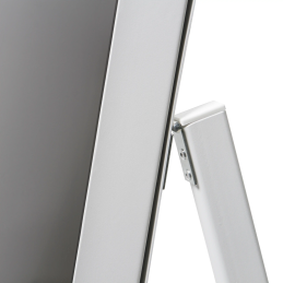 COMSCREEN® MOBILE - Totem Multimédia Écran Samsung UHD 43'' (version blanche) - zoom sur charnière
