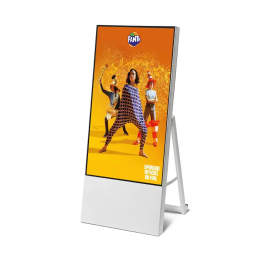COMSCREEN® MOBILE - Totem Multimédia Écran Samsung UHD 43'' (version blanche)