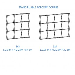 Stand pliable avec visuel