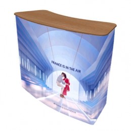 STANDCOM® DESK TEXTILE Courbe JES® (sur mesure possible)