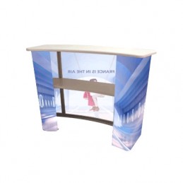 STANDCOM® DESK TEXTILE Courbe JES® (sur mesure possible)
