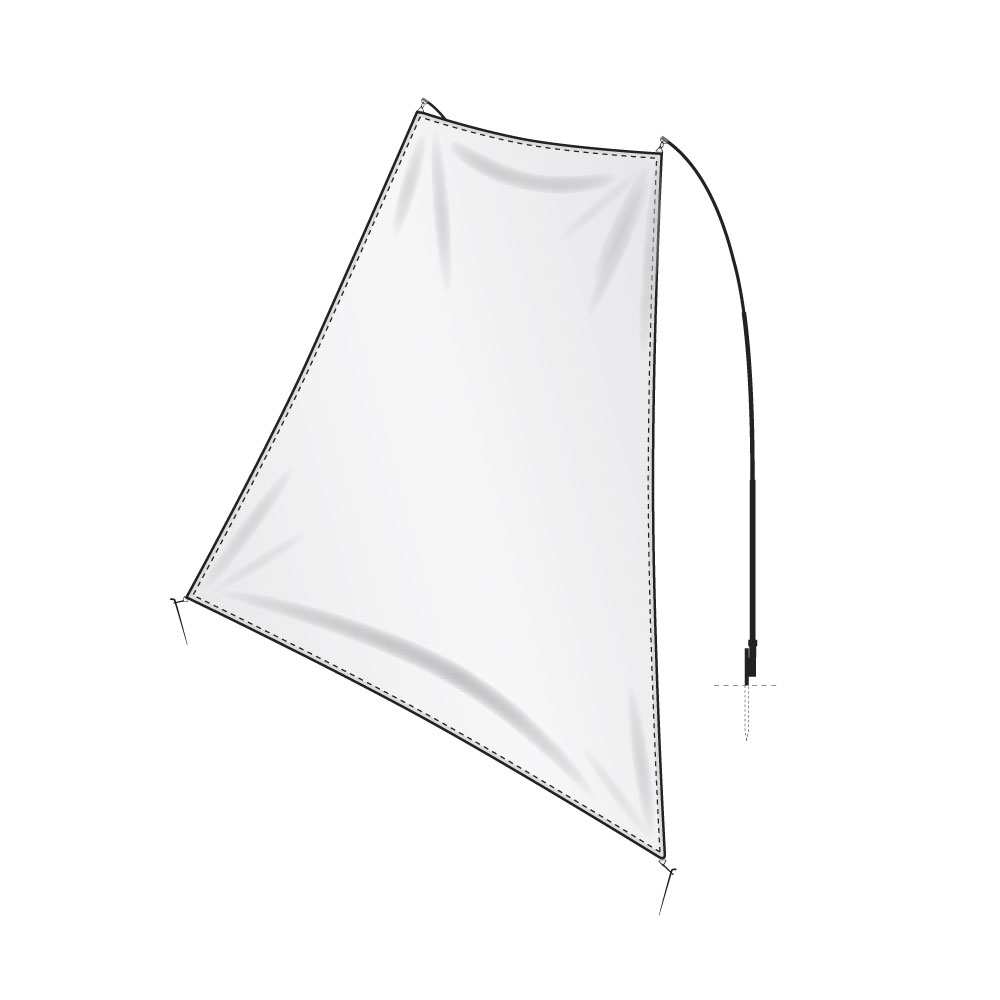 COMFLAG EXTRA LARGE TRAPEZE L-4 x H-3 m.