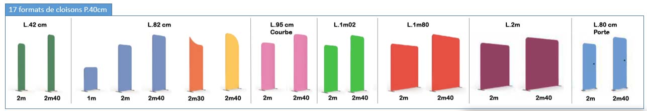 cloisons modulables COMTUBE MAGNET